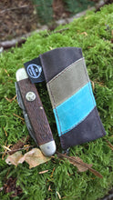 Tiny Pocketknife Bag Slip in Waxed Canvas with Stripes