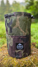 Woodland Camo Cedar Bucket Bag with Outside Pockets Limited Edition