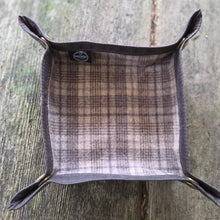 Waxed Canvas and Vintage Wool Travel Tray for your Gear or EDC