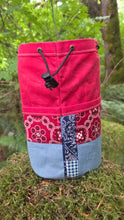 Small Cedar Bucket Bag with Patchwork Pockets