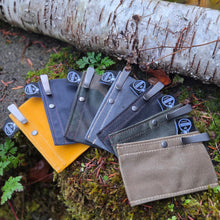 Waxed Canvas Pocketknife Slip with Titanium Clip