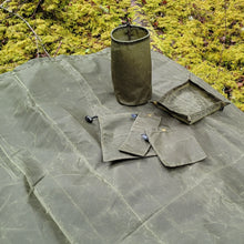 Lightweight Green Ground cloth, bags, tray 6 Piece Outdoor Bundle
