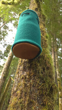 PNWBUSHCRAFT Wool & Leather Canvas Bucket Bag Green