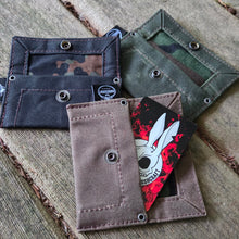 Waxed Canvas Tiny Pouch for Dice, Fire Kits or Wallets Vintage Camo Edition