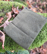 Reclaimed Army Wool Zipper Pouch Various Sizes