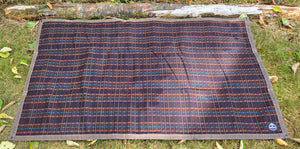 Lambswool-Lined Waxed Canvas Groundcloth with Matching Bucket Bag