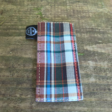 Plaids and Stripes Tiny Pocketknife Bag Slip in Waxed Canvas