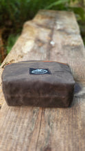 Vintage Paisley Lined Waxed Canvas Zipper Pouch