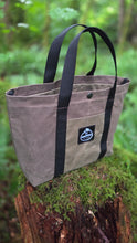 Sturdy Waxed Canvas Ammo Bag with Wrap Around Handles Brown and Tan