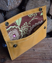 Bold and Rugged Waxed Canvas Two-Snap Pouch