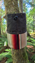 Cedar Bucket Waxed Canvas Bag with Vintage Serape Pockets - One-of-a-Kind Heritage Piece
