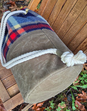 The Overnighter Bag – Vintage Wool & Waxed Canvas