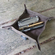Brown Waxed Canvas EDC Travel Tray 3.0  – Everyday Carry, Field-Ready