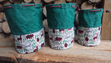 Flannel Forest Cedar Bucket Bags – Small, Medium, and Large