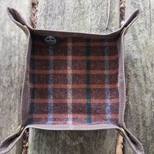 Waxed Canvas and Vintage Wool Travel Tray for your Gear or EDC