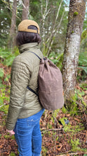 Big Waxed Canvas Cedar Bucket Bag – Weekend-Ready Gear Tote Brown