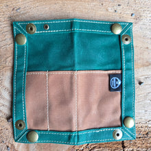 EDC Waxed Canvas Travel Tray Bright Green Two Tone