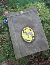 Tan Waxed Canvas Ditty Bag with Animal Patch