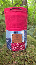 Small Cedar Bucket Bag with Patchwork Pockets