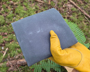 Wool and Waxed Canvas Junior Ground Cloth for Bushcraft