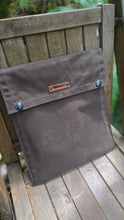 Paisley Waxed Canvas Two Snap Notebook Pouch  Built Bigger for the Trail
