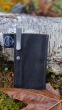 Waxed Canvas Pocketknife Slip with Titanium Clip
