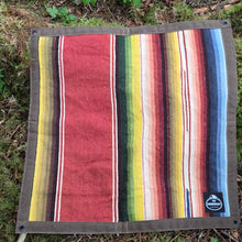 Antique Handwoven Wool Junior Groundcloth