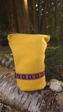 PNWBUSHCRAFT  Vintage Yellow Wool Bucket Bag