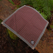 Jr Groundcloth – Slate Waxed Canvas and Vintage Wool Combo