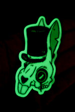 The Dapper Death Bunny (Glow-in-the-Dark Sticker) FREE U.S SHIPPING