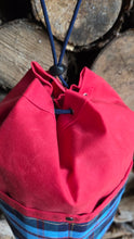 The Medium Cedar Bucket Bag – Fire Red with Wrapped Pockets