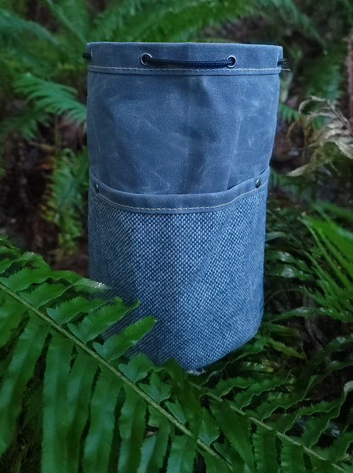 Vintage Wool & Waxed Canvas Bucket Bag - A Bushcraft Essential