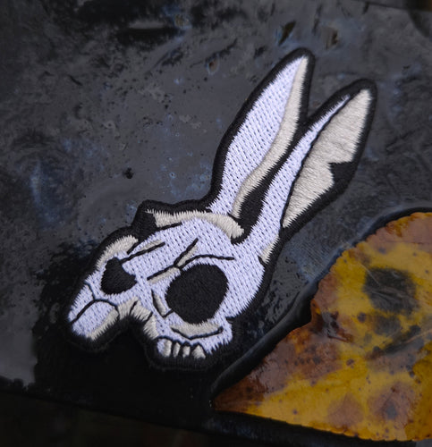 Death Bunny Patch with Hook Backing