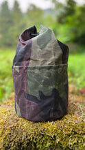 Woodland Camo Cedar Bucket Bag with Outside Pockets Limited Edition