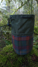 Cedar Bucket Bag with Outside Pockets featuring Patchwork Wool