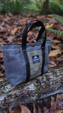 Sturdy Waxed Canvas Ammo Bag with Wrap Around Handles Steel and Tan