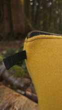 PNWBUSHCRAFT  Vintage Yellow Wool Bucket Bag