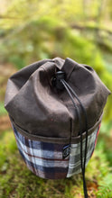 Cedar Bucket Bag with Outside Pockets featuring Flannel