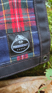 Jr Groundcloth & Cedar Bucket Bag Vintage Wool + Black Waxed Canvas Set of 2