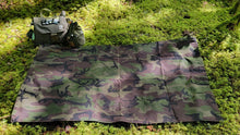 woodland camo waxed canvas groundcloth