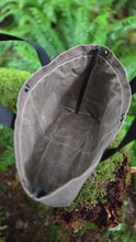 Sturdy Waxed Canvas Ammo Bag with Wrap Around Handles Brown and Tan