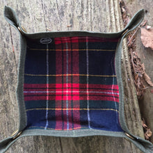 Waxed Canvas and Vintage Wool Travel Tray for your Gear or EDC