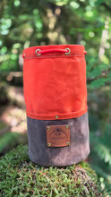 Cedar Bucket Bag – Blaze Orange and Brown