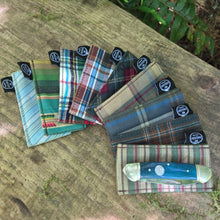 Plaids and Stripes Tiny Pocketknife Bag Slip in Waxed Canvas