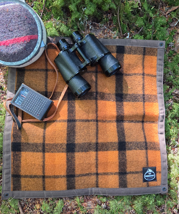 Wool and Waxed Canvas Junior Ground Cloth for Bushcraft