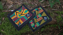 Junior Waxed Canvas Groundcloth – Black with Geometric Wax Print Lining