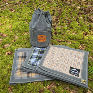 Wool and Waxed Canvas Junior Ground Cloth for Bushcraft