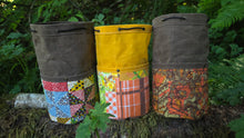 Vintage Fabric Cedar Bucket Bag