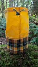 XL Cedar Bucket Bag – Waxed Canvas with Vintage Wool and Smokey the Bear Patch