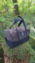 Vintage Plaid Wool Lined Waxed Canvas Duffle